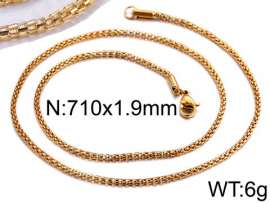 Staineless Steel Small Gold-plating Chain