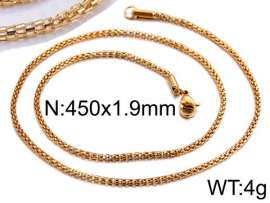 Staineless Steel Small Gold-plating Chain