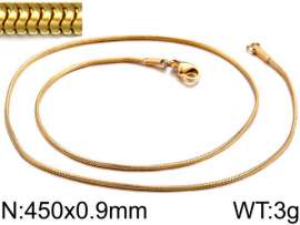 Staineless Steel Small Gold-plating Chain