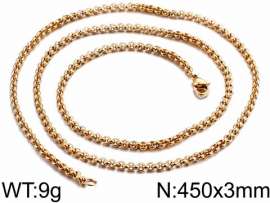 Staineless Steel Small Gold-plating Chain