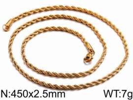 Staineless Steel Small Gold-plating Chain
