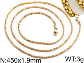 Staineless Steel Small Gold-plating Chain