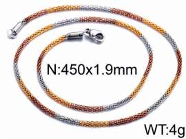 SS Rose Gold-Plating Necklace