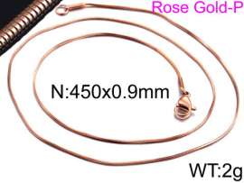 SS Rose Gold-Plating Necklace