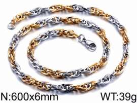 SS Gold-Plating Necklace