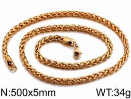 SS Gold-Plating Necklace