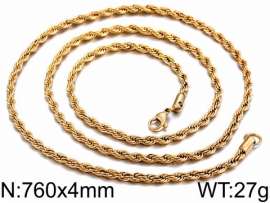 SS Gold-Plating Necklace