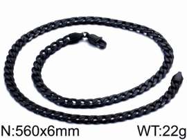 Stainless Steel Black-plating Necklace
