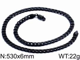 Stainless Steel Black-plating Necklace