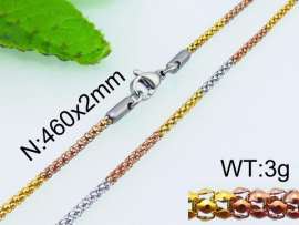 Staineless Steel Small Gold-plating Chain