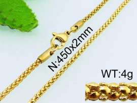 Staineless Steel Small Gold-plating Chain