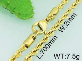 SS Gold-Plating Necklace