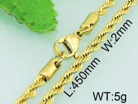 SS Gold-Plating Necklace