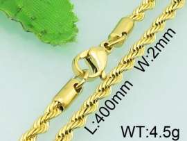 SS Gold-Plating Necklace