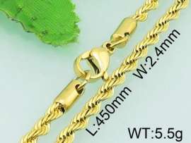 SS Gold-Plating Necklace