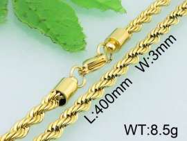 SS Gold-Plating Necklace