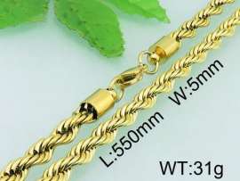 SS Gold-Plating Necklace