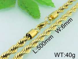 SS Gold-Plating Necklace