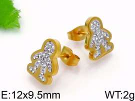 Stainless Steel Stone&Crystal Earring