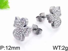 Stainless Steel Stone&Crystal Earring