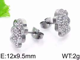 Stainless Steel Stone&Crystal Earring