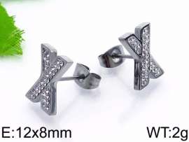 Stainless Steel Stone&Crystal Earring