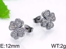 Stainless Steel Stone&Crystal Earring