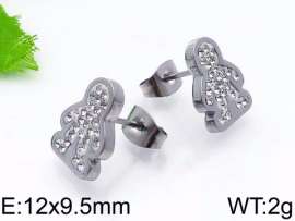 Stainless Steel Stone&Crystal Earring