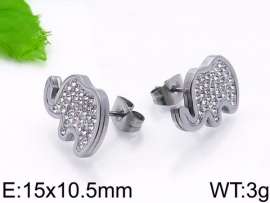 Stainless Steel Stone&Crystal Earring