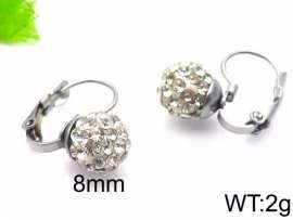 Stainless Steel Stone&Crystal Earring