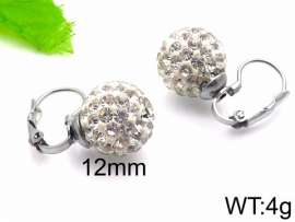 Stainless Steel Stone&Crystal Earring