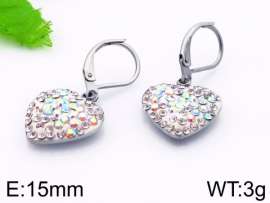 Stainless Steel Stone&Crystal Earring