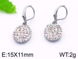 Stainless Steel Stone&Crystal Earring