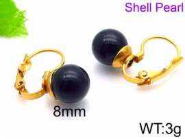 SS Shell Pearl Earrings