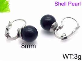 SS Shell Pearl Earrings