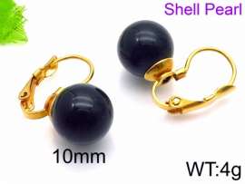 SS Shell Pearl Earrings