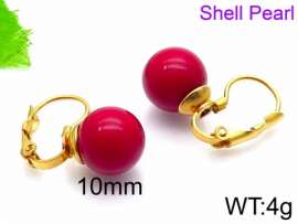 SS Shell Pearl Earrings