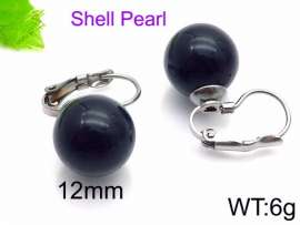 SS Shell Pearl Earrings