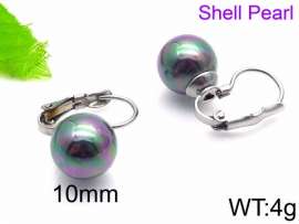 SS Shell Pearl Earrings