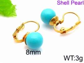 SS Shell Pearl Earrings