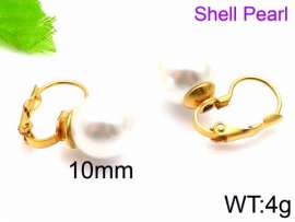 SS Shell Pearl Earrings