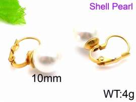 SS Shell Pearl Earrings