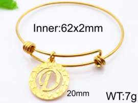 Stainless Steel Gold-plating Bangle