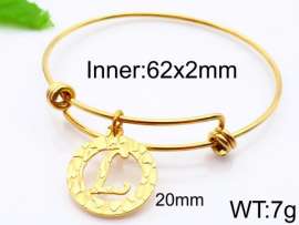 Stainless Steel Gold-plating Bangle