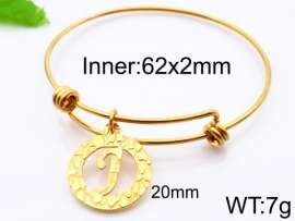 Stainless Steel Gold-plating Bangle