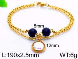 Stainless Steel Stone Bracelet