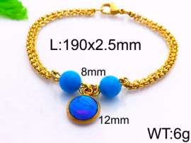 Stainless Steel Stone Bracelet