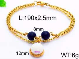 Stainless Steel Stone Bracelet