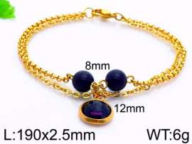 Stainless Steel Stone Bracelet