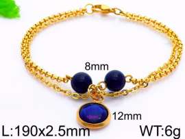 Stainless Steel Stone Bracelet
